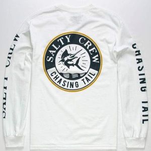 NEW SALTY CREW White Streamer Mens T-Shirt Tillys
